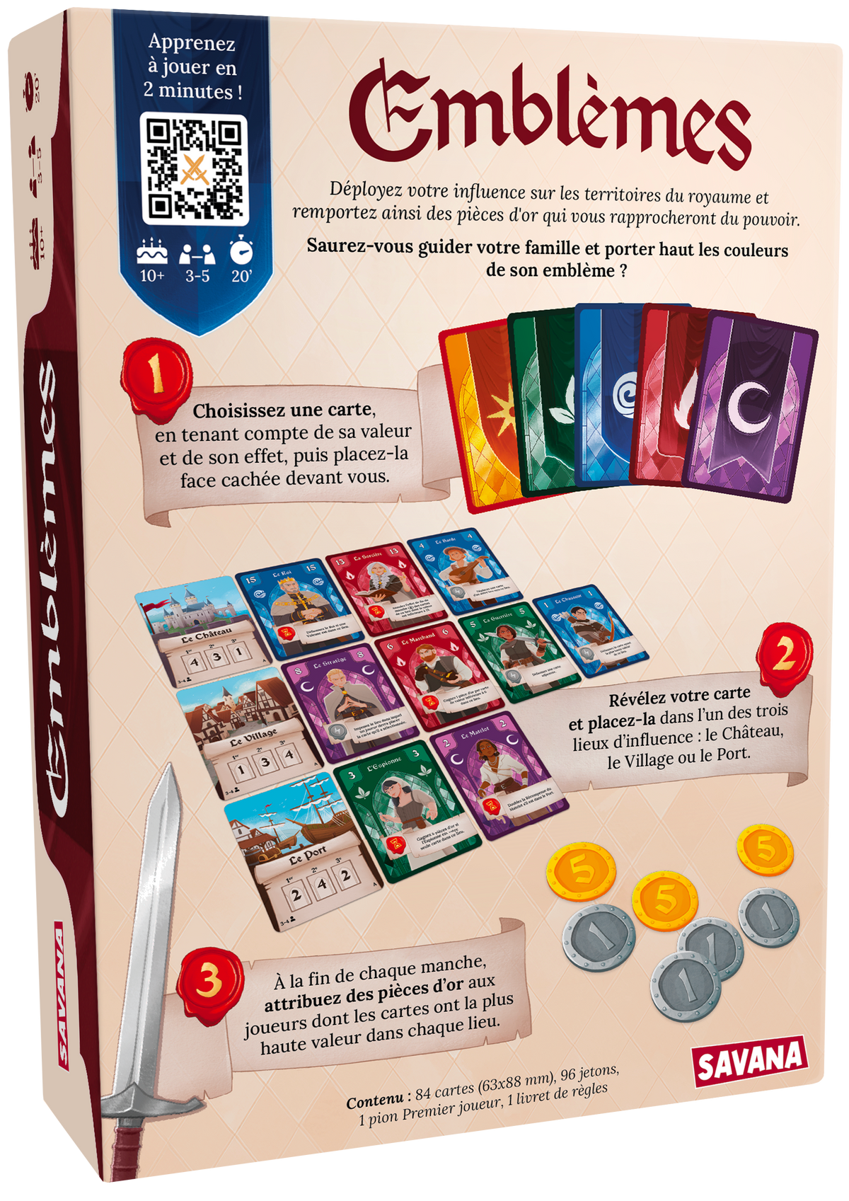 EMBLÈMES – LE JEU DE STRATÉGIES ET DE FOURBERIES