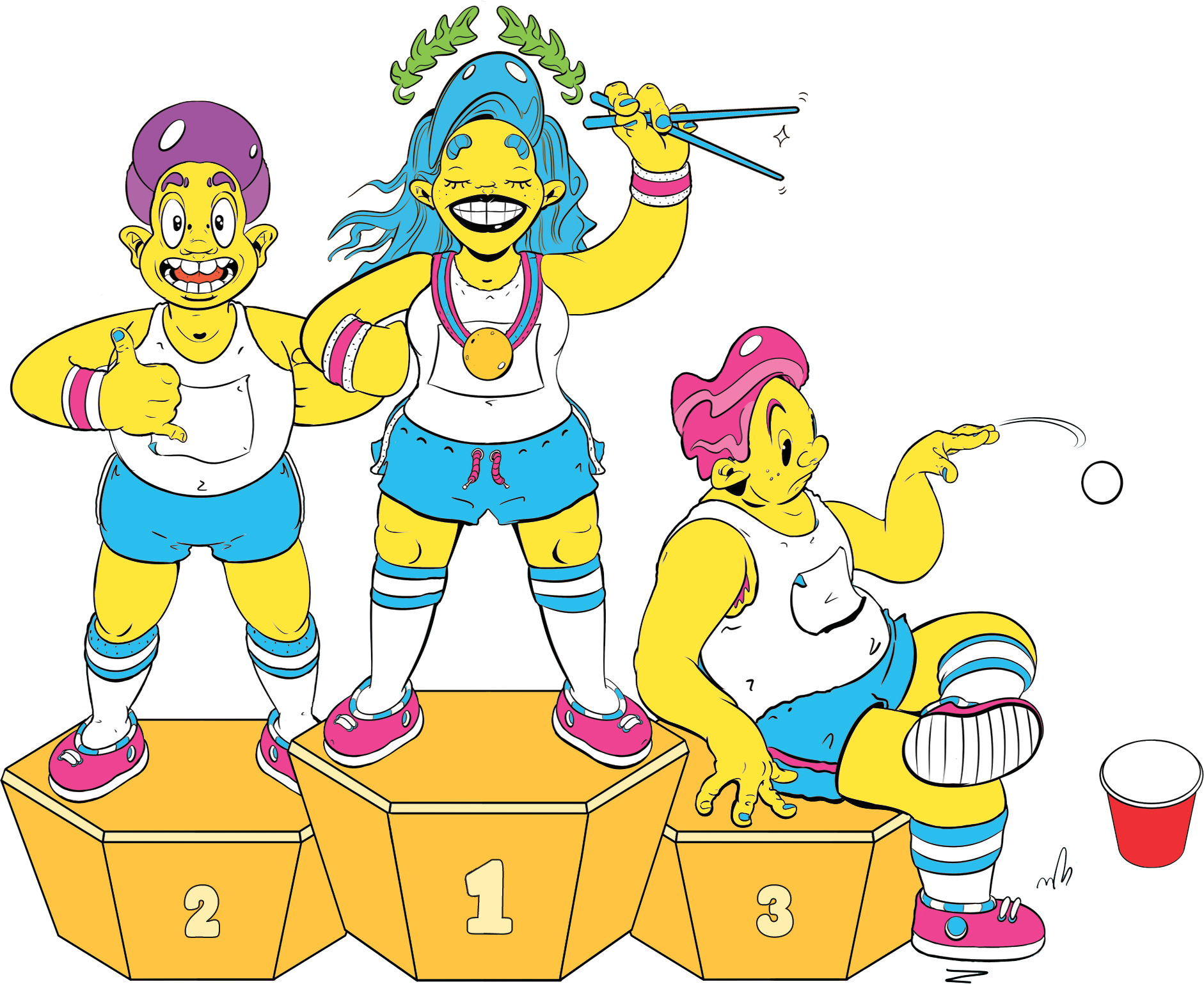 Podium des gagnants