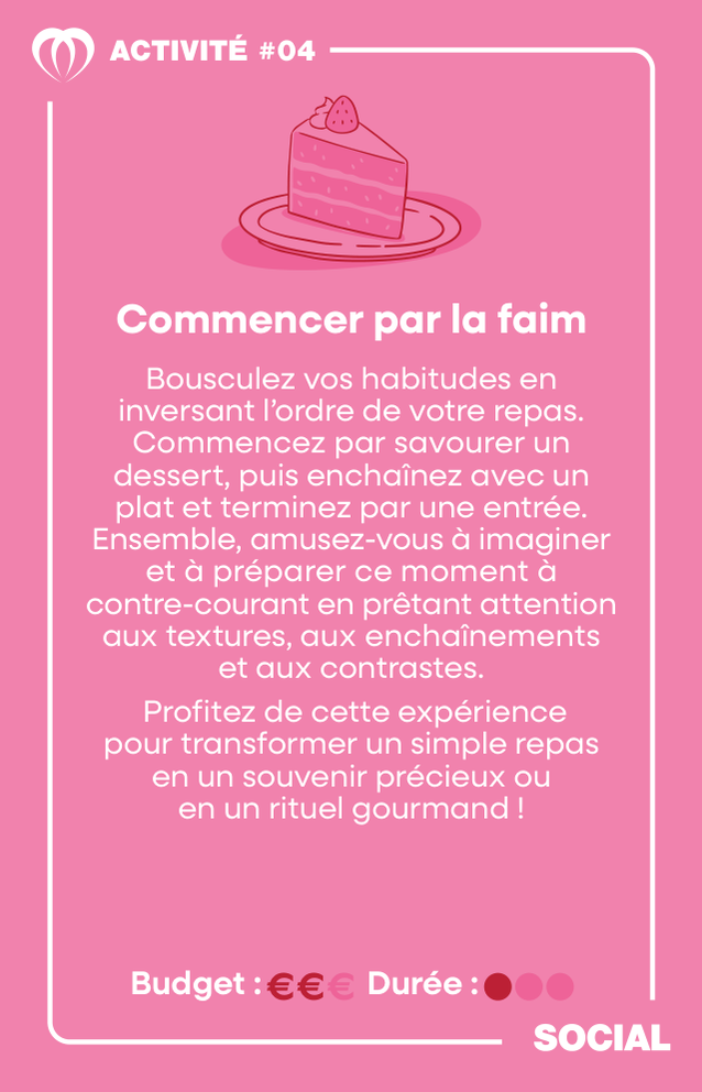 Carte SOCIAL COUPLES : activité #4